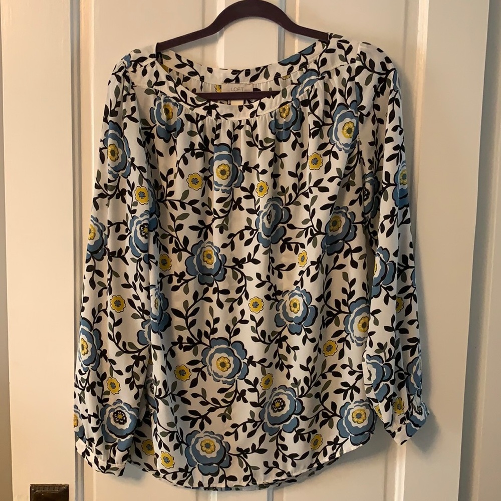 Loft Outlet Floral Print blouse